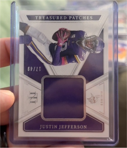 2022 Panini National Treasures #177 Justin Jefferson — front