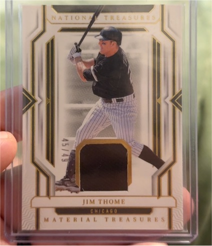 2024 Panini National Treasures Material Treasures #MT-JT Jim Thome — front
