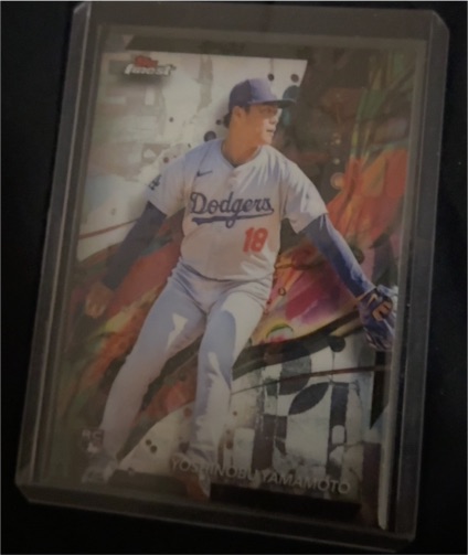 2024 Topps Finest #50 Yoshinobu Yamamoto — front