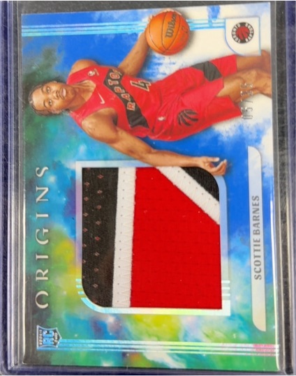 2021-22 Panini Origins Rookie Jumbo Jerseys #RJ-SB Scottie Barnes — front