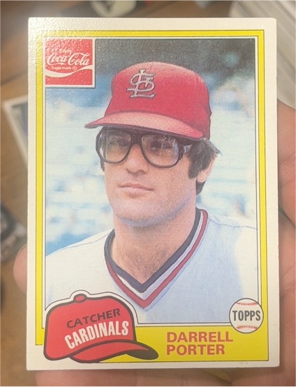 1981 Topps Coca-Cola #7 Darrell Porter — front
