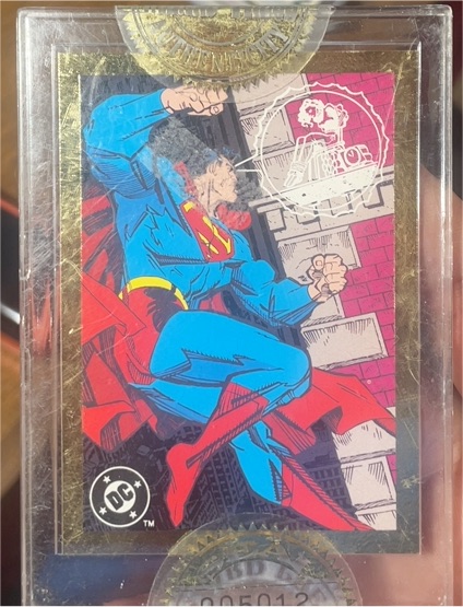1993 Skybox Wizard Superman The Man Of Steel Promo Card — front