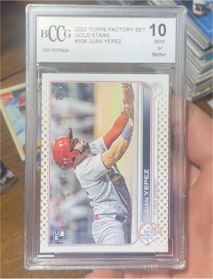 2022 Topps Factory Set Gold Stars #506 Juan Yepez — front