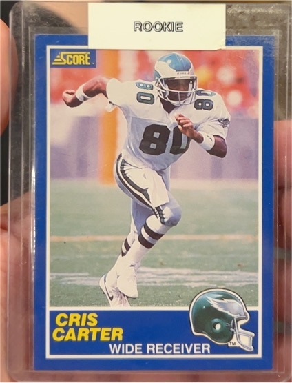 1989 Score #72 Cris Carter — front