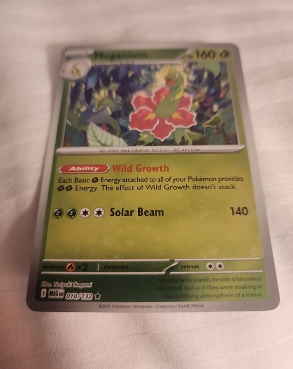 2023 Pokemon Scarlet & Violet Mega Evolution #010 Meganium — front