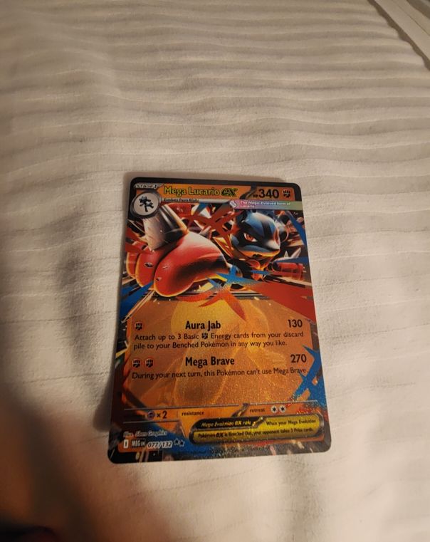 Pokémon TCG Mega Evolution #077 Mega Lucario EX — front
