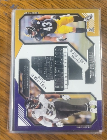 2024 Panini Contenders #20 Terrell Suggs / Troy Polamalu Historic Draft Class — front