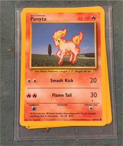 1999 Pokémon #60 Ponyta — front