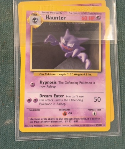 1999 Pokémon Base Set #29 Haunter — front