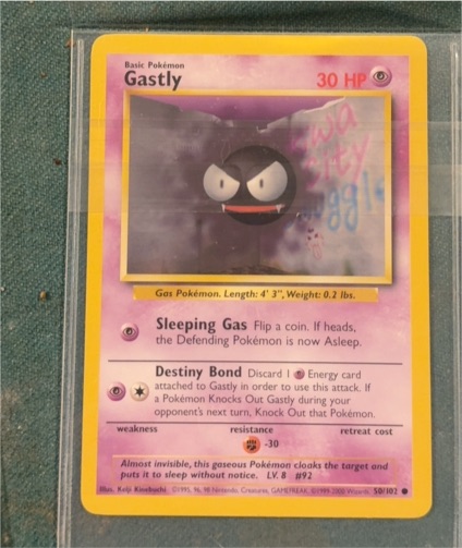 1999 Pokémon #50 Gastly — front