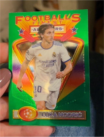 2021-22 Topps Finest Flashbacks UEFA #81 Luka Modric — front