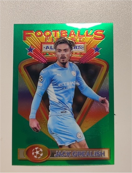 2021-22 Topps Finest Flashbacks UEFA Champions League #31 Jack Grealish — front