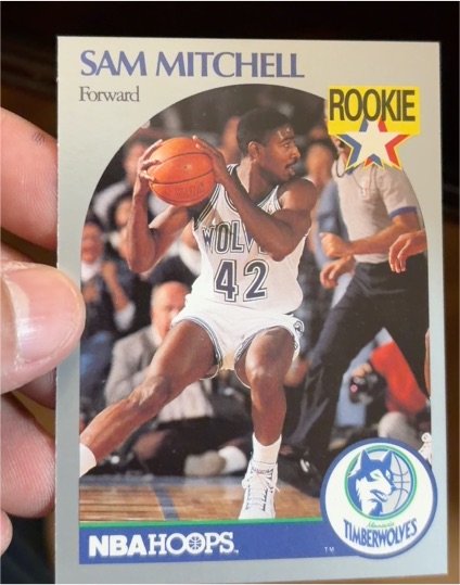 1990-91 Hoops #188 Sam Mitchell — front