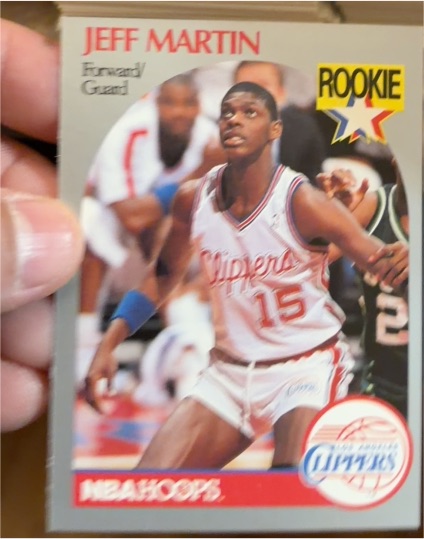 1990-91 NBA Hoops #148 Jeff Martin — front