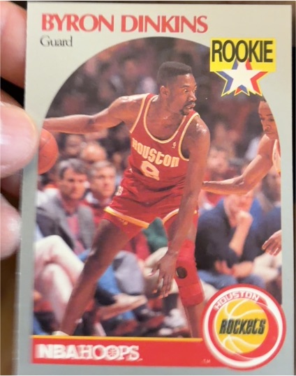 1990-91 Hoops #123 Byron Dinkins — front