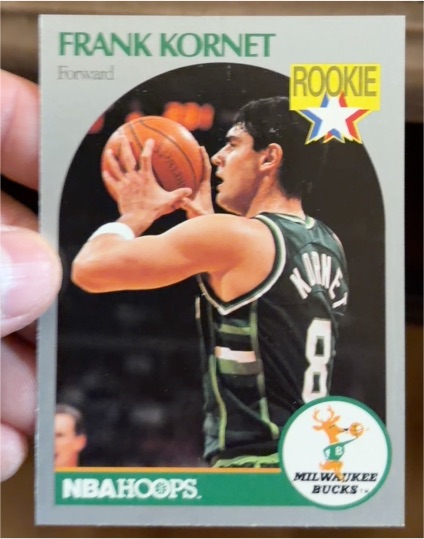 1990-91 NBA Hoops #176 Frank Kornet — front