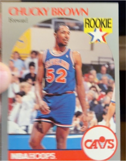 1990-91 Hoops #71 Chucky Brown — front