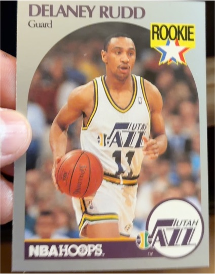 1990-91 Hoops #293 Delaney Rudd — front