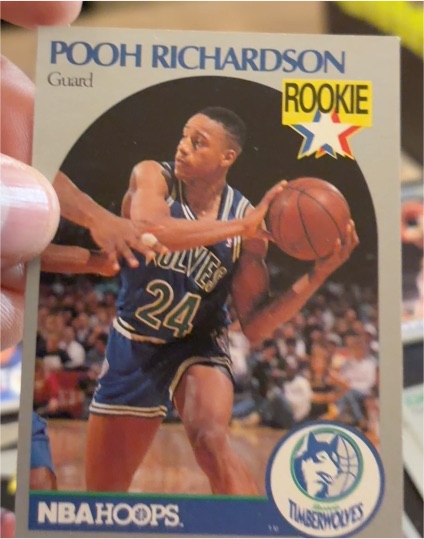 1990-91 NBA Hoops #190 Pooh Richardson — front