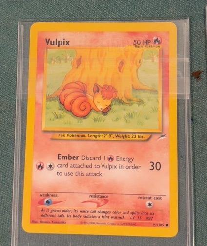 2002 Neo Destiny #91 Vulpix — front
