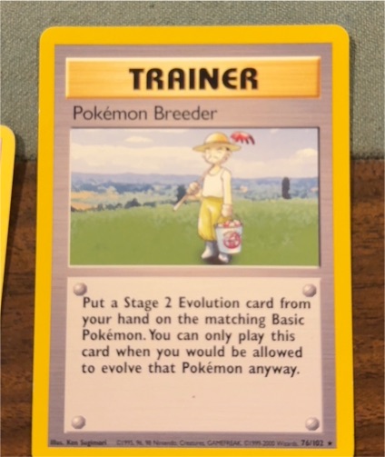 1999 Pokémon Base Set #76 Pokemon Breeder — front