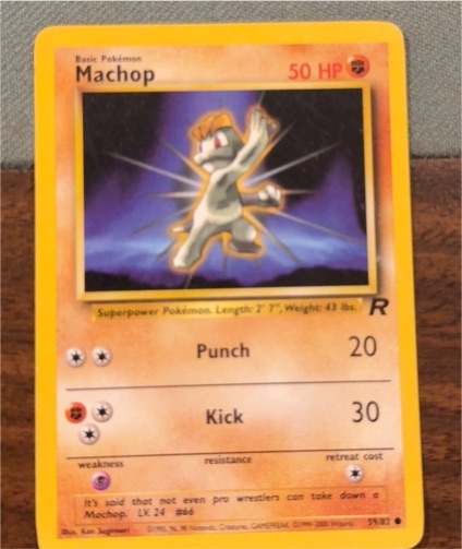 2000 Pokémon Team Rocket #59 Machop — front
