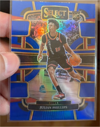 2023-24 Panini Select #82 Julian Phillips Rookie Concourse Blue Prizm — front