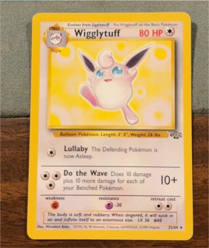 1999 Pokemon Jungle #32 Wigglytuff — front