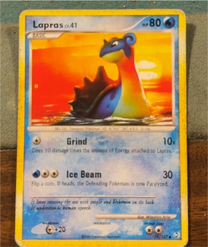 2009 Pokémon Platinum #79 Lapras — front