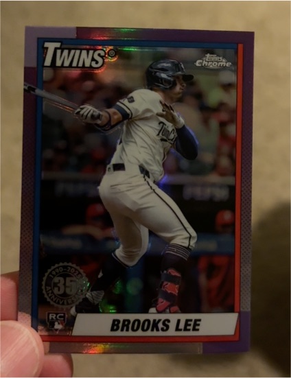 2025 Topps Chrome 1990 35th Anniversary #90CB-20 Brooks Lee — front