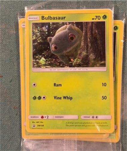 2019 Pokémon TCG SM198 Bulbasaur Detective Pikachu Promo — front