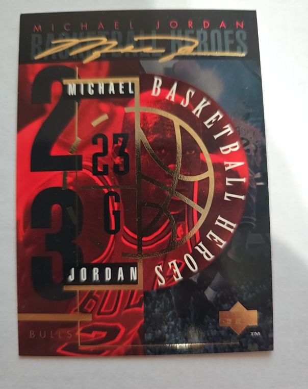 1994-95 Upper Deck Basketball Heroes #JH Michael Jordan — front