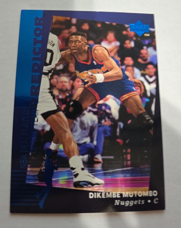 1994-95 Upper Deck NBA Defensive Player Predictor #unknown Dikembe Mutombo — front