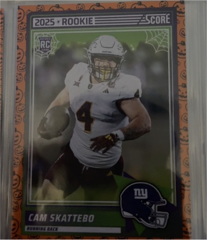 2025 Panini Score #1 Cam Skattebo — front