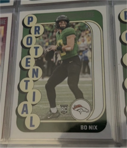 2024 Panini Score #11 Bo Nix Protential — front