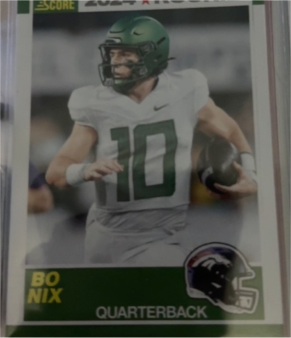 2024 Panini Score 35th Anniversary Rookie #9 Bo Nix — front