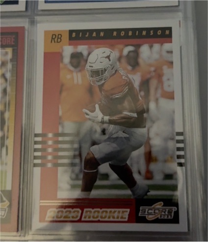 2023 Panini Score #5 Bijan Robinson — front