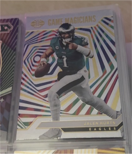 2024 Panini Illusions Game Magicians #8 Jalen Hurts — front