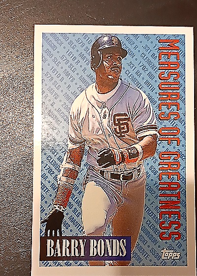 1994 Topps #605 Barry Bonds San Francisco Giants — front
