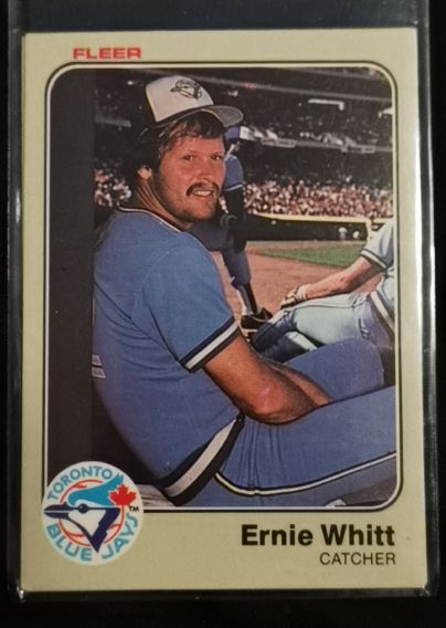 1983 Fleer #443 Ernie Whitt — front
