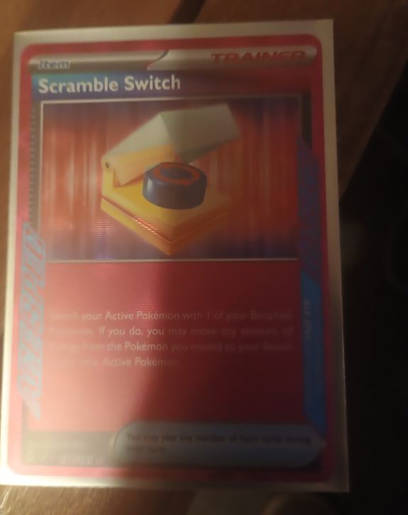 2024 Pokémon TCG SV08: Surging Sparks #186 Scramble Switch — front
