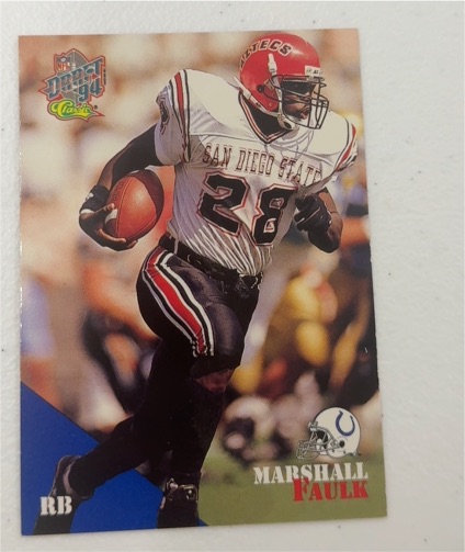1994 Classic NFL Draft #3 Marshall Faulk — front