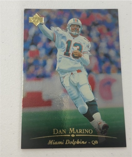 1996 Upper Deck Silver Promo #DM13 Dan Marino — front