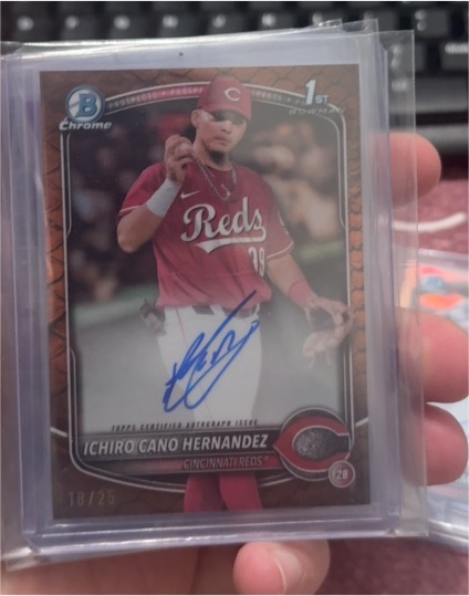 2025 Bowman Chrome #CPA-IC Ichiro Cano Hernandez — front