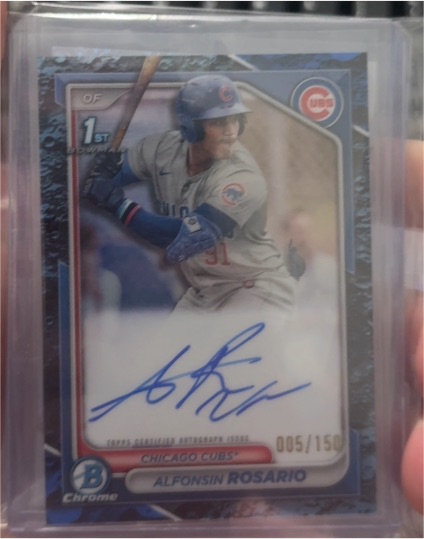 2024 Bowman Chrome Prospect Autographs #CPA-ARO Alfonsin Rosario — front