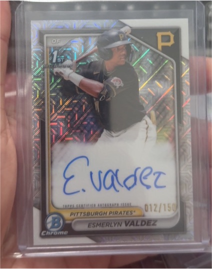 2024 Bowman Chrome #CPA-EV Esmerlyn Valdez — front