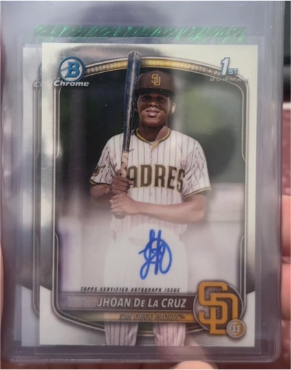 2025 Bowman Chrome #CPA-JDL Jhoan De La Cruz — front
