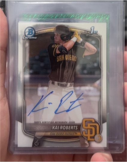 2025 Bowman Chrome #CPA-KR Kai Roberts — front