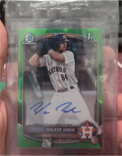 2025 Bowman Chrome #CPA-WJA Walker Janek — front