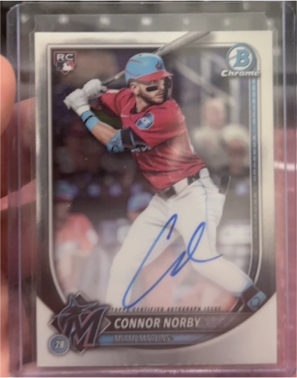 2025 Bowman Chrome #CRA-CN Connor Norby — front